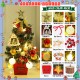 Little B House Table Mini Christmas Tree With Lights Ornaments Home Deco Set Pokok Krismas - XM10