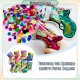 Little B House Inflatable Gun Fireworks Handheld Poppers Confetti Foil Balloon Wedding Deco Mainan Party - BT338