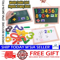 Little B House Hanging Magnetic Dual Purpose Double Sided Drawing Boards Papan Hitam Papan Putih - BT142