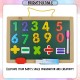 Little B House Hanging Magnetic Dual Purpose Double Sided Drawing Boards Papan Hitam Papan Putih - BT142