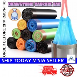 Little B House Garbage Bag 45cmx50cm Office Cleaning Trash Bag Dustbin with Rope Disposable Beg Sampah - SO21