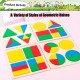 Little B House Geometry Shapes Board Puzzle Baby Learning Toy Montessori Toy 形状玩具 Plat Bentuk - BT34