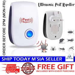 Little B House Pest Reject Ultrasonic Pest Repeller Anti Mouse Pest Control Rejector Insect 超音波驅鼠器 Penghalau Tikus - SO25