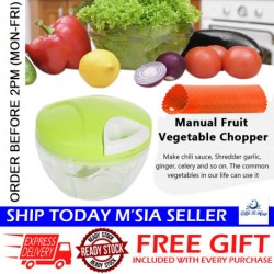 Little B House Manual Vegetable Slicer Garlic Dicer Manual Food Chopper 蒜泥神器 Pencincang Bawang - KW39