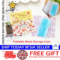 Little B House Velcro Seal Masks Keeper Cartoon Foldable Disposable Mask Storage 口罩收纳袋 Beg Simpanan Topeng - Mask11