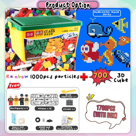 Little B House DIY Creative 800/1700 PCS Building Blocks Bricks Set Blok Lego - BT180