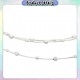 Little B House Simple Elegant Square Box Anklets Dainty Ankle Bracelet Cube Chain Anklet Bracelet Gelang Kaki -KT72