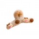 Little B House Fluffy Heart Hair Claw Clip Plush Hairpin Hair Claw Hair Accessories Klip Rambut - H74