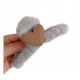 Little B House Fluffy Heart Hair Claw Clip Plush Hairpin Hair Claw Hair Accessories Klip Rambut - H74