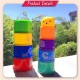 Little B House 9Pcs Rainbow Colorful Kid Alphanumeric Stacking Cup Educational Baby Toys Mainan Bayi - BT303