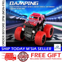 Little B House Mini Inertial Car Toys 4 Wheel Drive Off-road Vehicle Simulation Stunt Toy Mainan Kereta - BT269