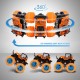 Little B House Mini Inertial Car Toys 4 Wheel Drive Off-road Vehicle Simulation Stunt Toy Mainan Kereta - BT269