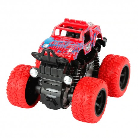 Little B House Mini Inertial Car Toys 4 Wheel Drive Off-road Vehicle Simulation Stunt Toy Mainan Kereta - BT269