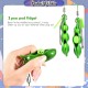 Little B House Fidget Toy Squeeze Peanut Stress Relief Squishy Pea Pod Bean Edamame Keychain Mainan Mini - BT340