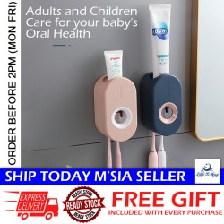 Little B House Toothpaste Squeezer Suction Toothpaste Dispenser Toothbrush Holder 挤牙膏器牙刷架 Rak Ubat Gigi - SO14