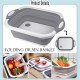 Little B House 3 in 1 Foldable Vegetable Chopping Board Collapsible Cutting Board 折叠沥水菜篮砧板 Papan Pemotong - KW37