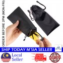 Little B House Microfiber Cloth Sunglasses Bag Glasses Pouch Microfiber Pouch Bag Black Color Beg Cermin Mata - SP06