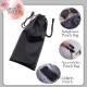 Little B House Microfiber Cloth Sunglasses Bag Glasses Pouch Microfiber Pouch Bag Black Color Beg Cermin Mata - SP06