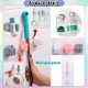 Little B House Punch free Wall mounted Multifunction Mop Hook Up Hanger Organizer Klip Mop Penyapu - KW06