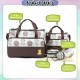 Little B House 5pcs Baby Diaper Bag Suits Mommy Maternity Bag Sets Nappy Changing Diaper Messenger Beg Mama - BAG04