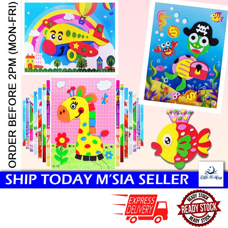 Mosaic Stickers Art Kit, Kids Foam Craft Stickers, Diy Stickers By Number,  Kids Fun Handmade Space Theme Stickers, Gifts For Adults Teens Boys Kid,  Educational Puzzles Eva Handmade Stickers, Three-dimensional Puzzles 