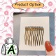 [Little B House]Korean Girls Metal Hair Comb Sweet Simple Golden Color Hairpin Pin Rambut -H48