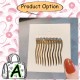 [Little B House]Korean Girls Metal Hair Comb Sweet Simple Golden Color Hairpin 刘海插梳夹子 Pin Rambut -H48