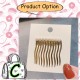 [Little B House]Korean Girls Metal Hair Comb Sweet Simple Golden Color Hairpin Pin Rambut -H48