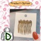 [Little B House]Korean Girls Metal Hair Comb Sweet Simple Golden Color Hairpin Pin Rambut -H48