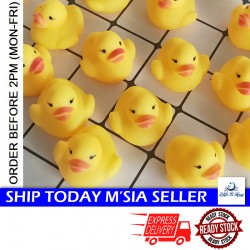 [Little B House]Swimming Shower Baby Mini Yellow Ducks Rubber Bath Duck Bathing Water Toys Mainan Itik-BT245