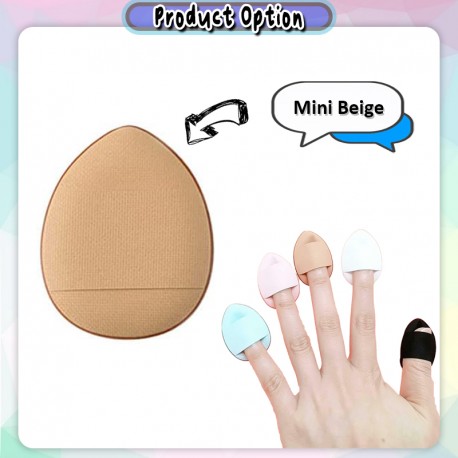 Little B House Mini Finger Air Cushion Sponge Highlighter Makeup Puff Beauty Blender 迷你手指粉扑 Puff Solek Mini - MU13