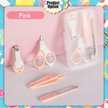 Little B House 4pcs Baby Nail Clippers Set Scissors Tweezers Nail File Safety Nail Care Set 婴儿指甲剪 Pengepit Kuku - BA20