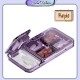 Little B House Travel Pill Compartment Case Storage Medicine Splitter with Cutter Blade Kotak Ubat - TV03