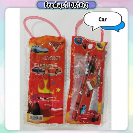 Little B House 6 In 1 Birthday Party Bag Stationery Set Birthday Goodies Bag Set Alat Tulis Murah - BT353