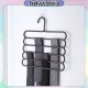 Little B House 5 Layers Hanger Towel Pants Clothes Scarf Tie Towel Holder Wardrobe Closet Penyangkut Tudung-SO30