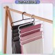 Little B House 5 Layers Hanger Towel Pants Clothes Scarf Tie Towel Holder Wardrobe Closet 多功能裤架 Penyangkut Tudung-SO30