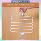 Little B House 5 Layers Hanger Towel Pants Clothes Scarf Tie Towel Holder Wardrobe Closet Penyangkut Tudung-SO30