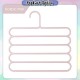 Little B House 5 Layers Hanger Towel Pants Clothes Scarf Tie Towel Holder Wardrobe Closet Penyangkut Tudung-SO30