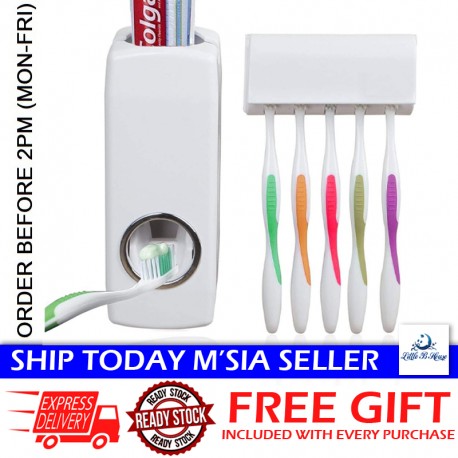 Little B House Toothpaste Squeezer Toothpaste Dispenser Bekas Ubat Gigi Berus Gigi -SO31
