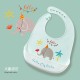 [Little B House] Silicone Baby Bib With Pocket Toddler Baby Bibs Waterproof Feeding Bib 宝宝围兜 Bib Makan Baby -BB04