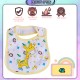 [Little B House] Three Layer Baby Bib Waterproof Baby Bibs Handkerchief Bib Saliva Bib 防水口水巾 Bib Bayi -BB05