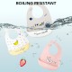 [Little B House] Baby Bibs Waterproof Silicone Baby Bib With Pocket Feeding Bib 硅胶围嘴 宝宝围兜 Bib Makan Baby - BB09