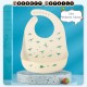 [Little B House] Baby Bibs Waterproof Silicone Baby Bib With Pocket Feeding Bib 硅胶围嘴 宝宝围兜 Bib Makan Baby - BB09