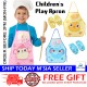 [Little B House] Cute Kids Apron For kids Waterproof Art Painting Apron With Arm Sleeves Apron Kanak Kanak - BB11