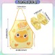 [Little B House] Cute Kids Apron For kids Waterproof Art Painting Apron With Arm Sleeves 儿童围裙 Apron Kanak Kanak - BB11