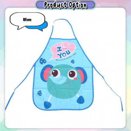 [Little B House] Cute Kids Apron For kids Waterproof Art Painting Apron With Arm Sleeves Apron Kanak Kanak - BB11