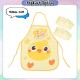 [Little B House] Cute Kids Apron For kids Waterproof Art Painting Apron With Arm Sleeves Apron Kanak Kanak - BB11