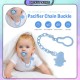 [Little B House]Baby Pacifier Chain Dummies Clips Infant Soother Anti Lost Holder Clip Strap Tali Puting Bayi -BP04