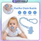 [Little B House]Baby Pacifier Chain Dummies Clips Infant Soother Anti Lost Holder Clip Strap 奶嘴链夹 Tali Puting Bayi -BP04