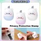 [Little B House] 2in1 Cute Protection Stamp Confidential Stamp Roller Security Stamp Roller 保密印章 Chop Perlindungan -ST02